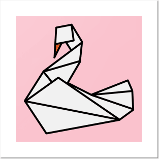 Origami Swan Posters and Art